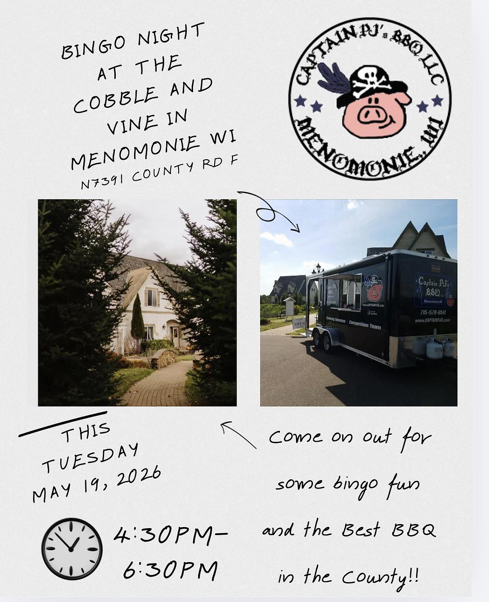 Bingo Night at The Cobble and Vine - May 19th