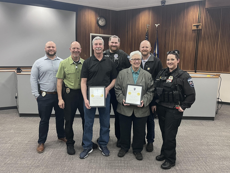 Knaack and Solberg receive Chief's Golden Awards