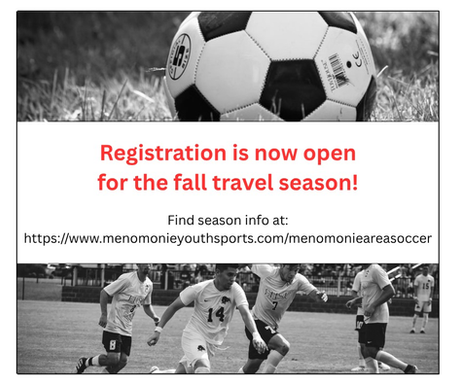 Registration open for travel soccer fall season
