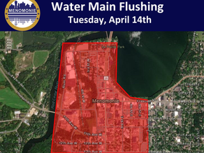 Water main flushing - April 16th