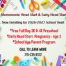 Menomonie Head Start enrolling for 2026-27 school year