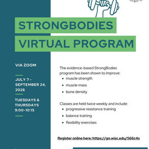 StrongBodies Virtual Program schedule - Summer 2026