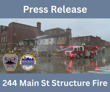 MFD issues press release regarding fire at 244 Main Street