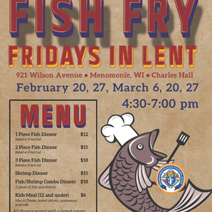 St. Joseph's Lenten Fish Fry starts February 20th