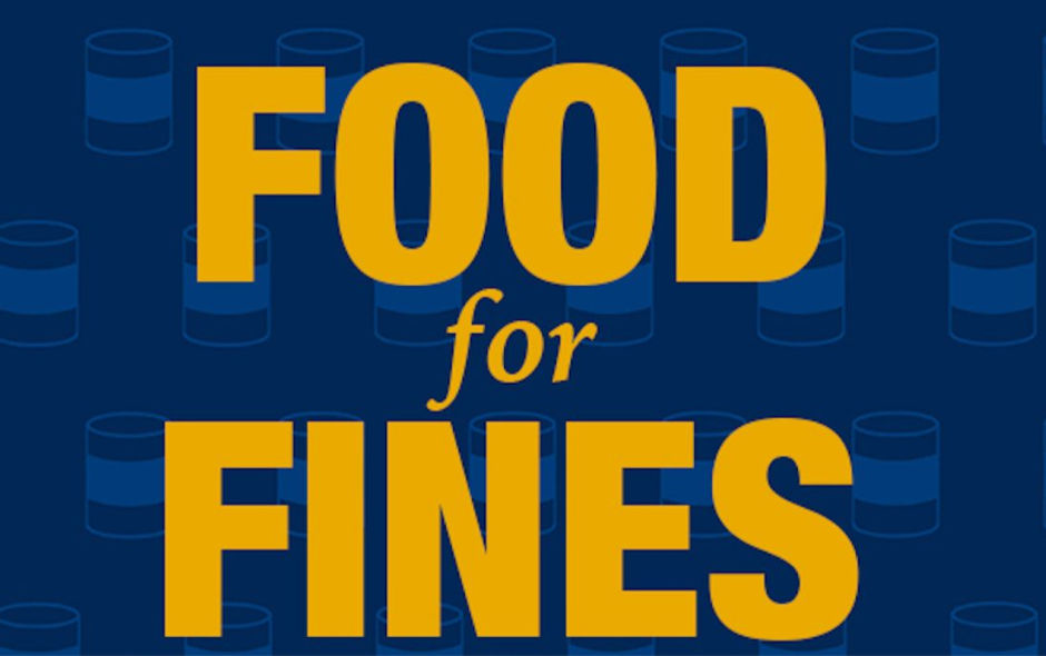 Tenth Annual “Food for Fines” program collects over 400 items in first two weeks