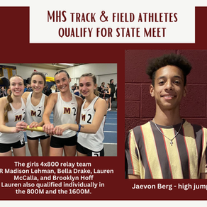 Mustang track and field athletes qualify for state meet