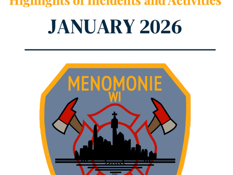 Menomonie Fire Department: January 2026 Report