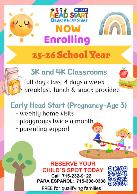 Menomonie Head Start now enrolling for 25-26 school year