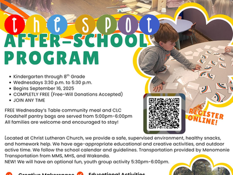 The Spot after-school program open to all kindergarten through 8th grade students
