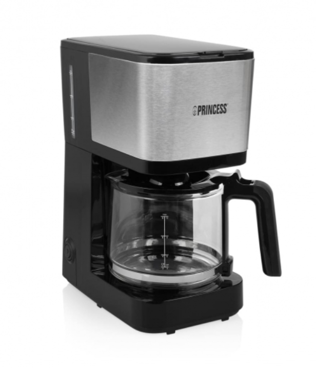 CAFETERA GOTEO Princess 246030 Negra/Plata 12 - 6 Tazas