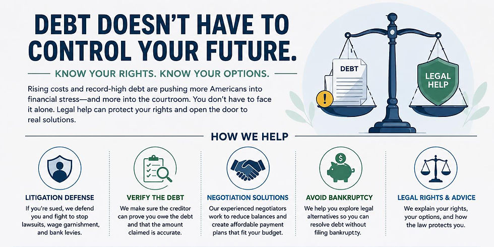 Rising Consumer Debt Means More Americans Need Legal Help—Not Just Debt Settlement