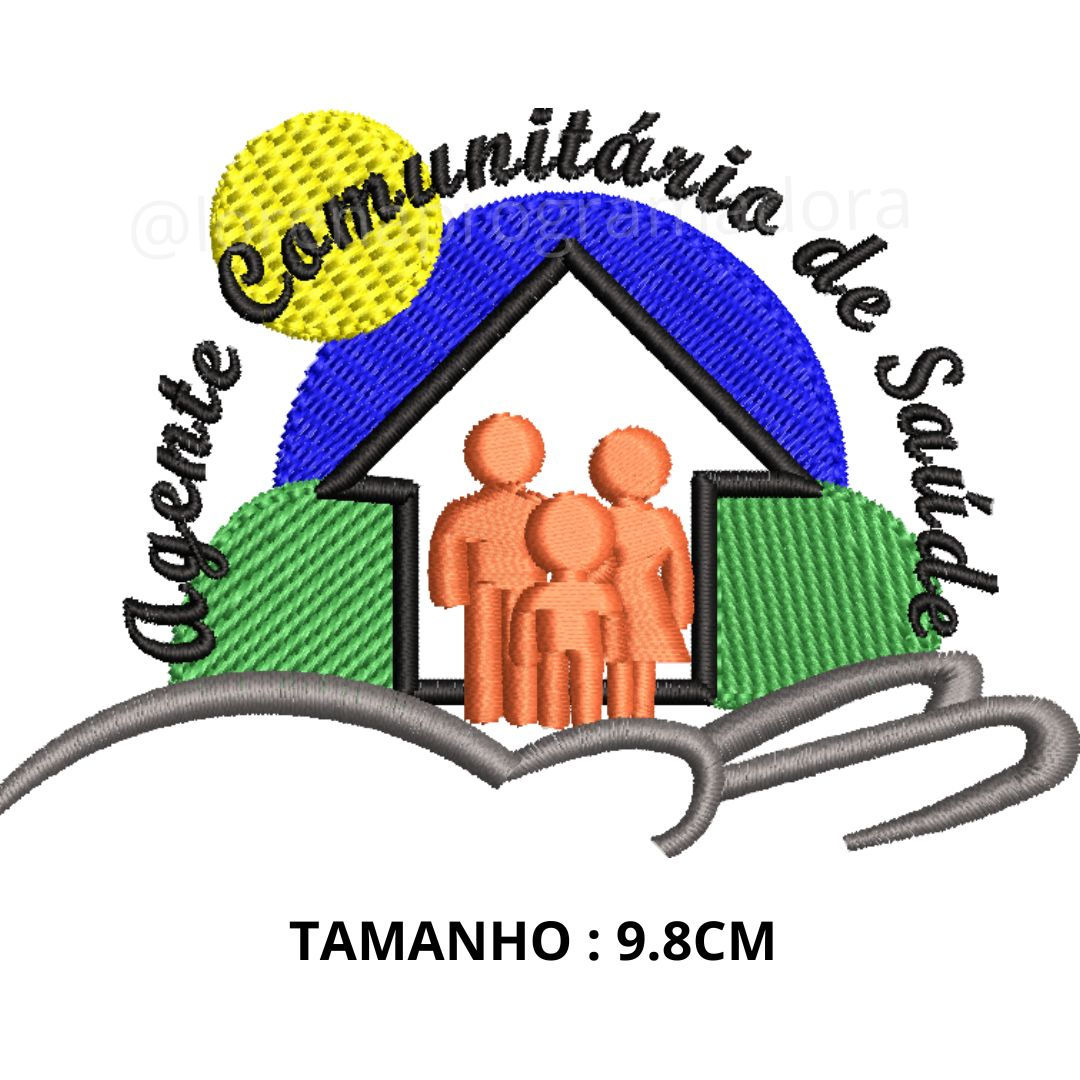 Matriz de bordado agente comunitário de saúde