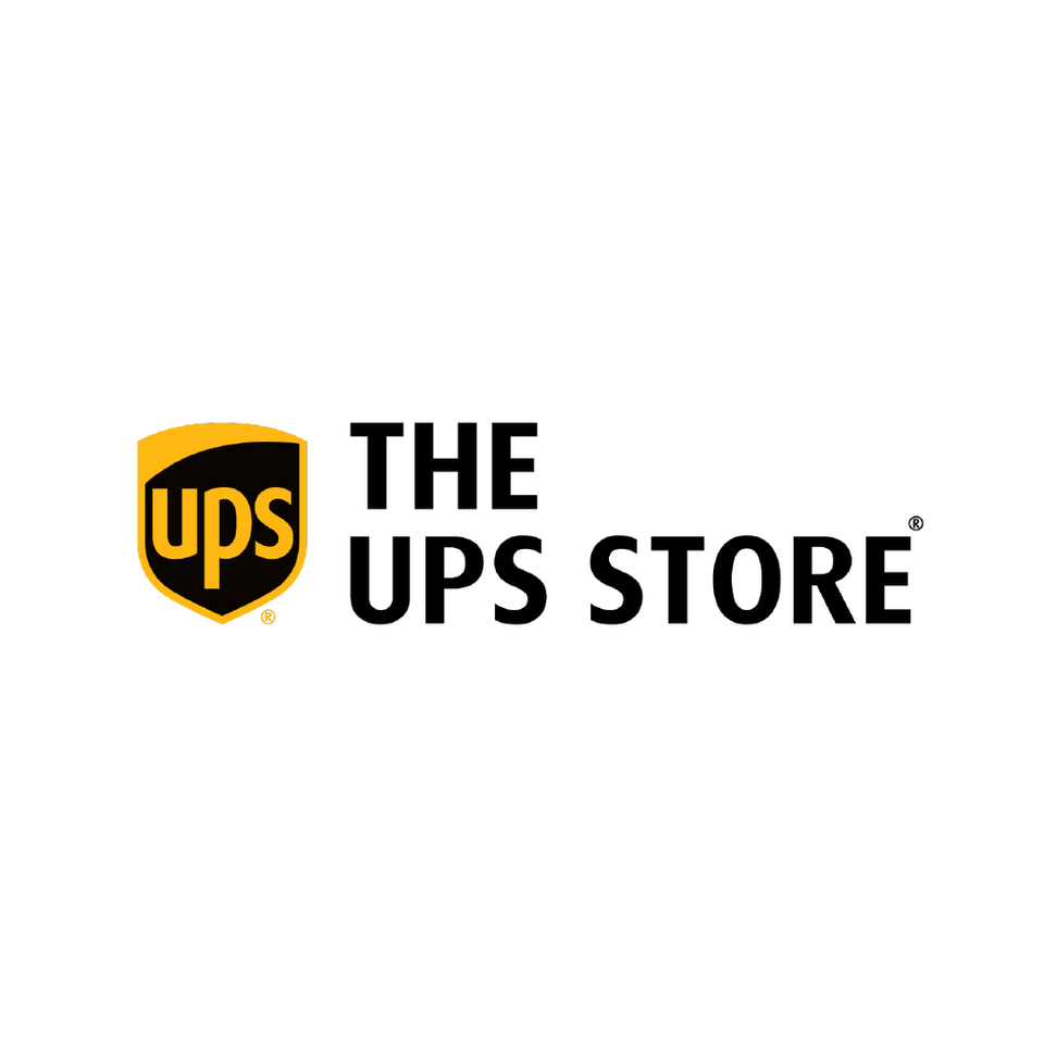 Logo de The UPS Store, services d’expédition et d’impression.