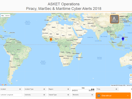 ASKET Piracy & Maritime Security Alerts - Last 7 Days #marsec #piracy