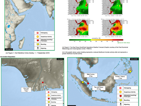 Office of Naval Intelligence (ONI) Weekly Piracy Report - Horn of Africa/ Gulf of Guinea/ SE Asia