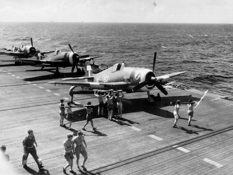 Airstrike on Emmahaven Sumatra by Hellcats