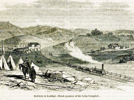 Redan, Crimea - Royal Marines man the Siege Train