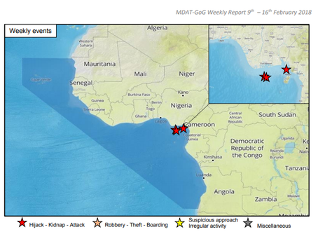 MDAT GoG (West Africa) Weekly Piracy Report #marsec #piracy
