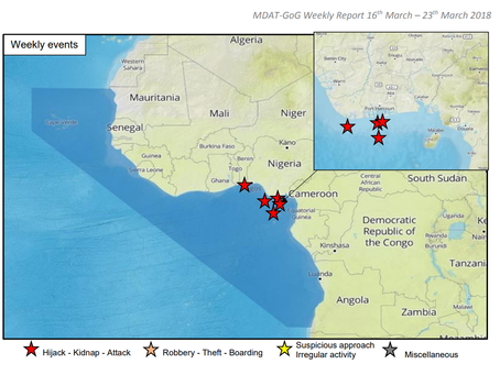 MDAT GoG (West Africa) Weekly Piracy Report #marsec #piracy
