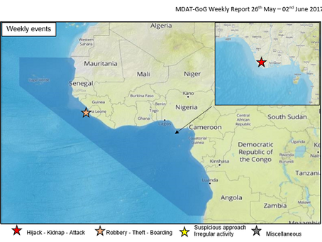 MDAT GoG (West Africa) Weekly Piracy Report #marsec #piracy #westafrica #mdatgog #shipping