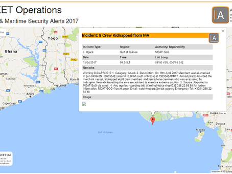 MDAT GoG - Vessel Boarded - 8 Crew Taken Nigeria #marsec #piracy