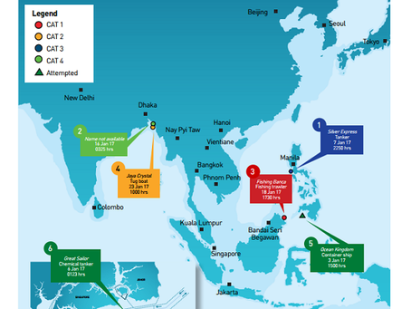 ReCAAP Monthly Piracy Report - January 2017 #piracy #marsec #SEAS #shipping