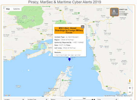 MSCI Alert - 2019-004A-Strait of Hormuz-Vessel Boardings by Foreign Military Forces #marsec #terrori