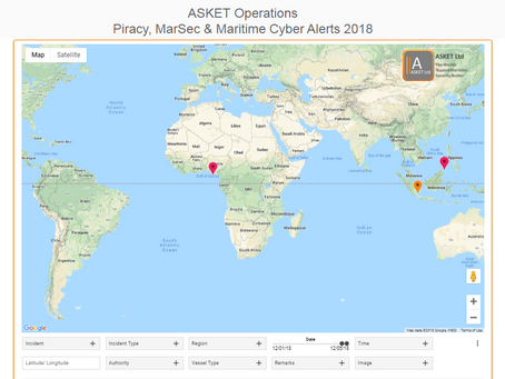 ASKET Piracy & Maritime Security Alerts - Last 7 Days #marsec #piracy