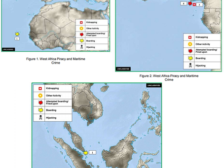 Office of Naval Intelligence #ONI - Worldwide Threat to Shipping (WTS) Report #marsec #piracy #ship