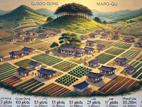 100년전 마포구 구수동 서울 문화유산 시굴조사 표본조사 발굴조사를 위한 기초조사