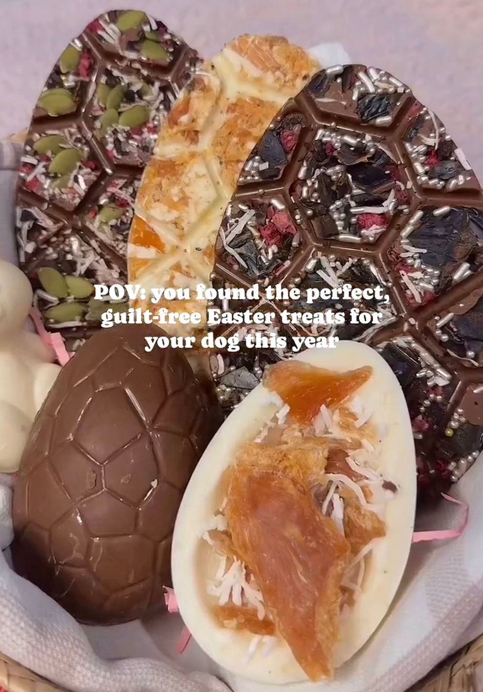 Thumbnail: Easter 'Chocolate' Large Egg Dipped Protein