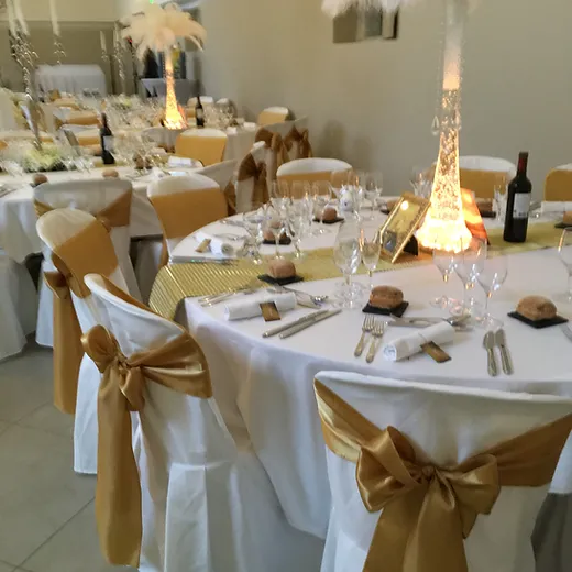Decoration Mariage Montpellier Location Noeuds De Chaise Dore