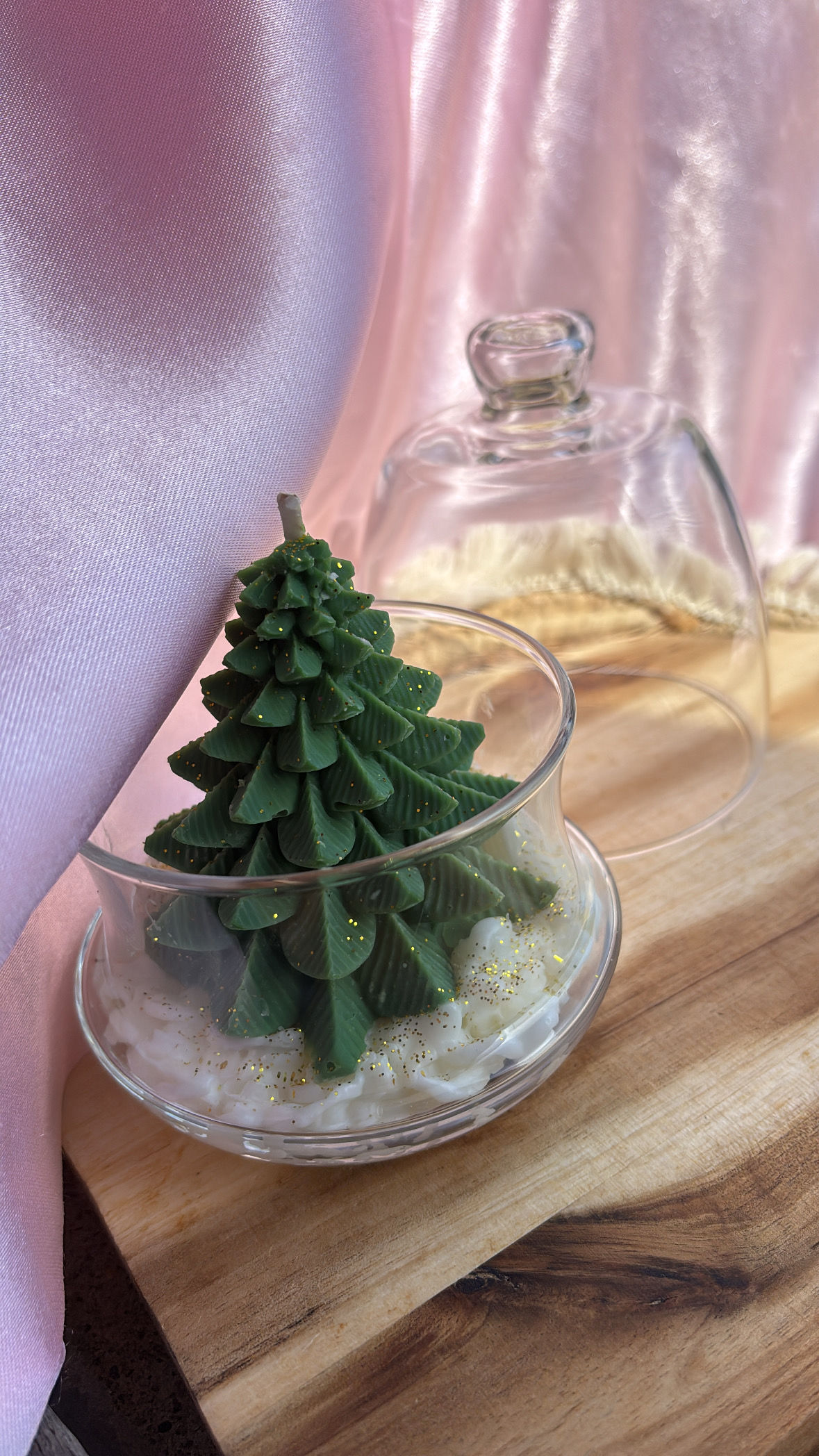 Bougie cloche Sapin