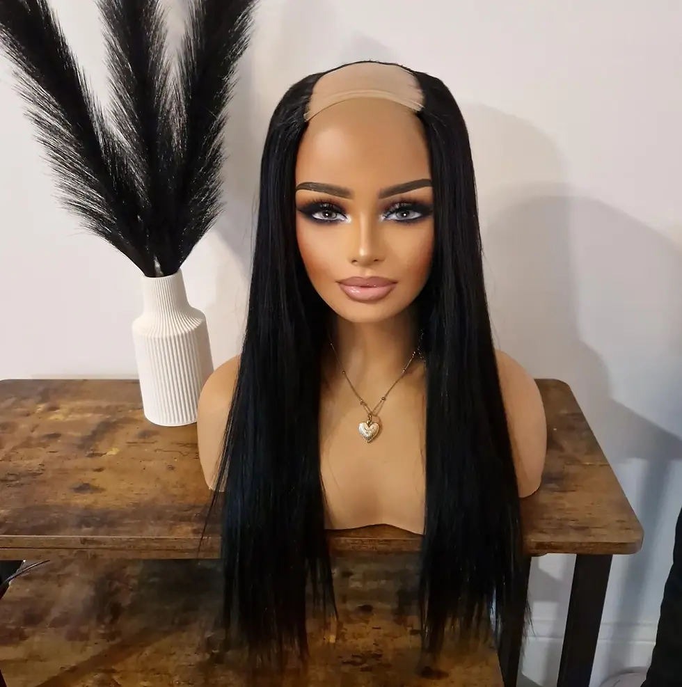 Human/Synthetic U Part Wig Black