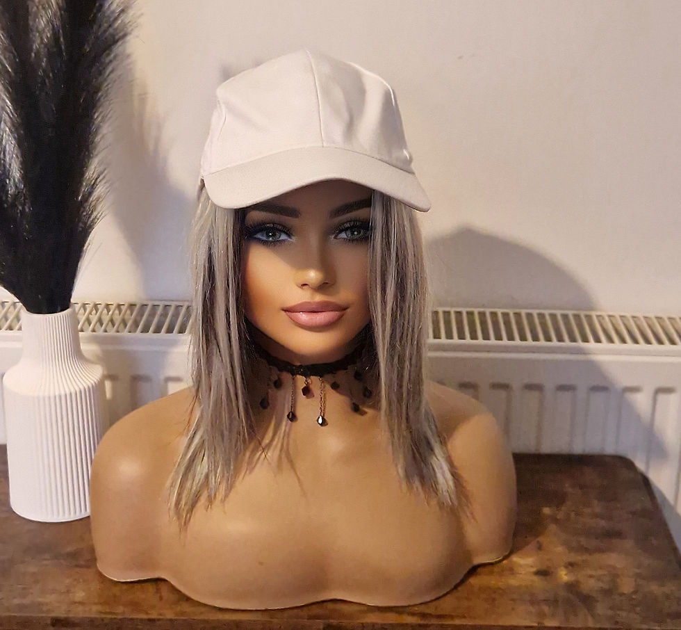 Thumbnail: Human Hair loss Hairpiece For Us With Hats #60/#2