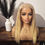 Thumbnail: 100% Human Hair U Part Wig Blonde #22