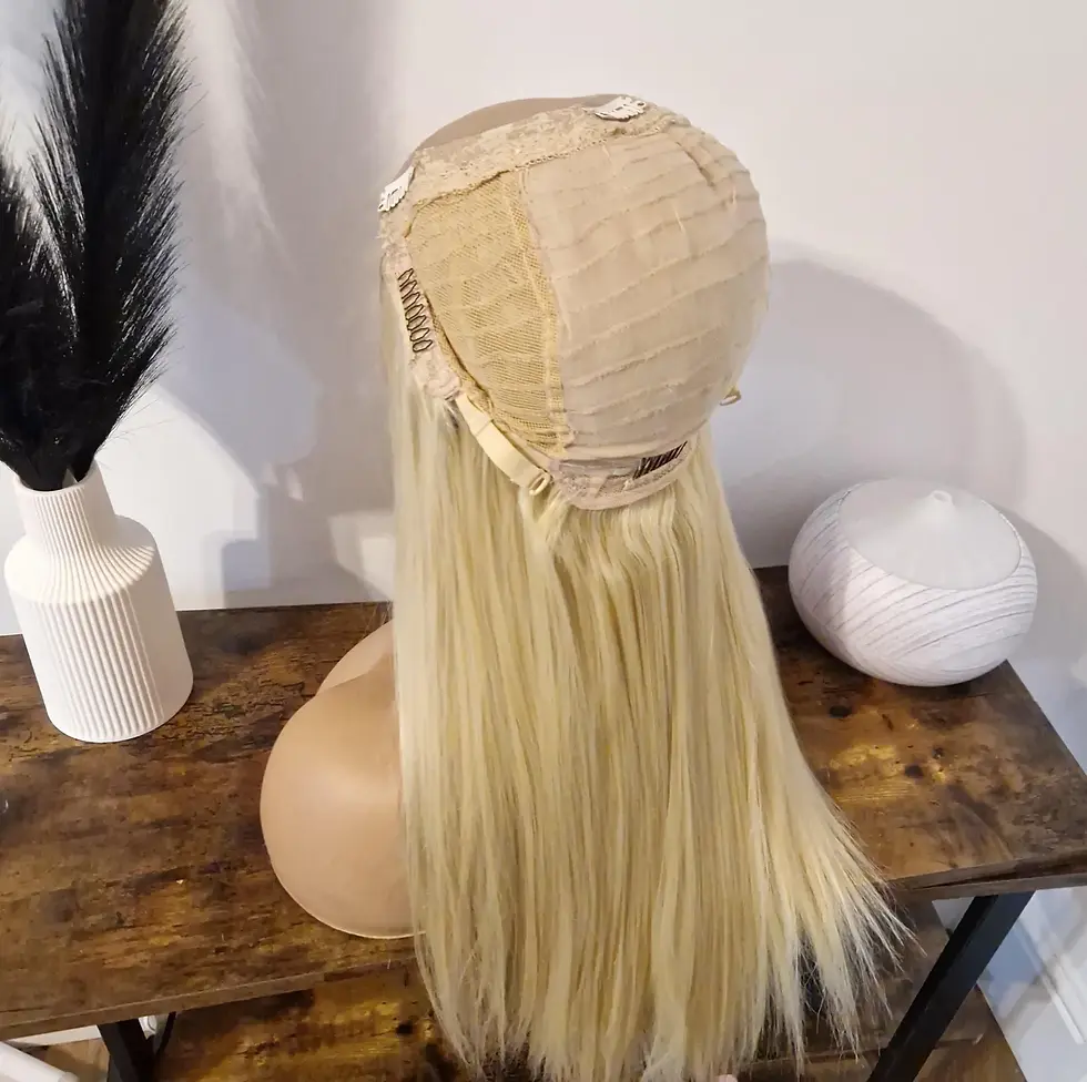 Thumbnail: Human/Synthetic U Part Wig Blonde #613