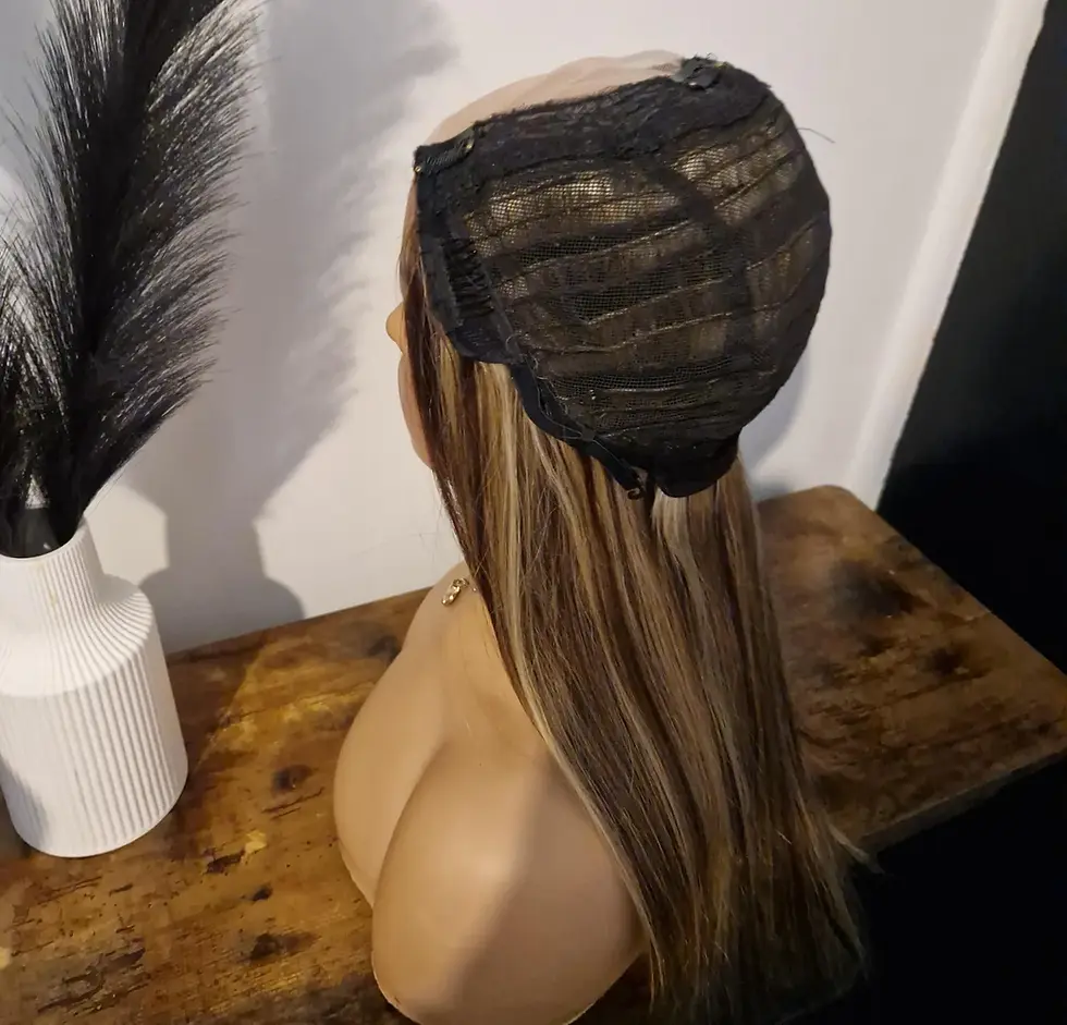 Thumbnail: 100% Human Hair U Part Wig Peekaboo Highlights #4/#18/#22