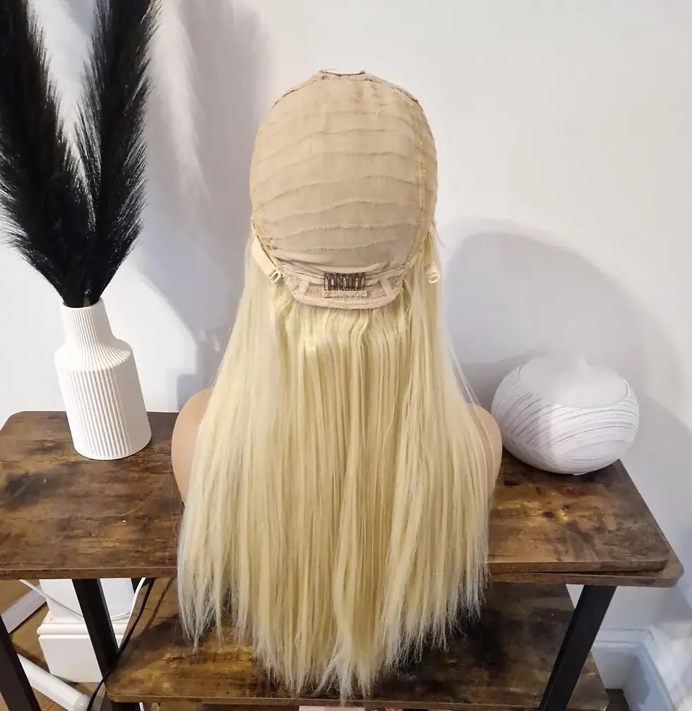 Thumbnail: Human/Synthetic U Part Wig Blonde #613