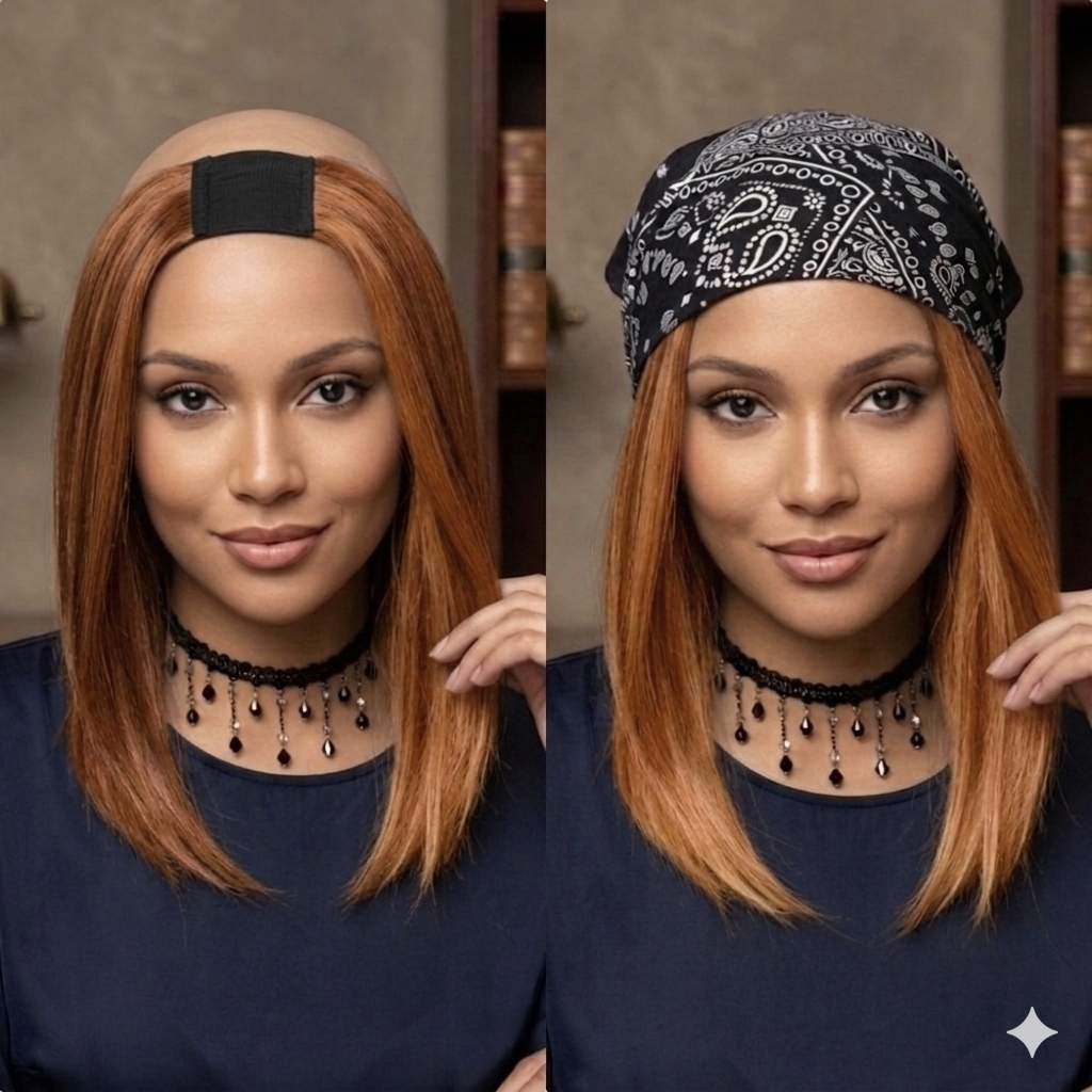 Human Hair loss Hairpiece For Us With Hats #30