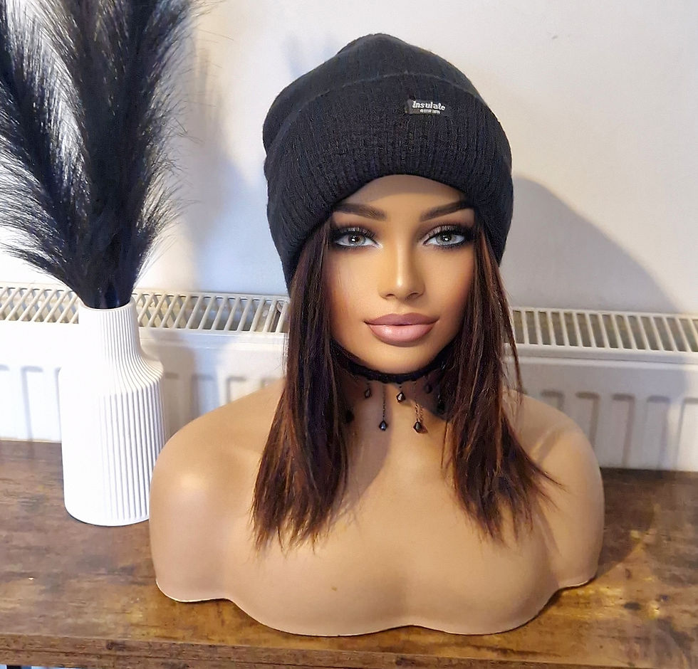 Thumbnail: Human Hair loss Hairpiece For Us With Hats 1b/copper