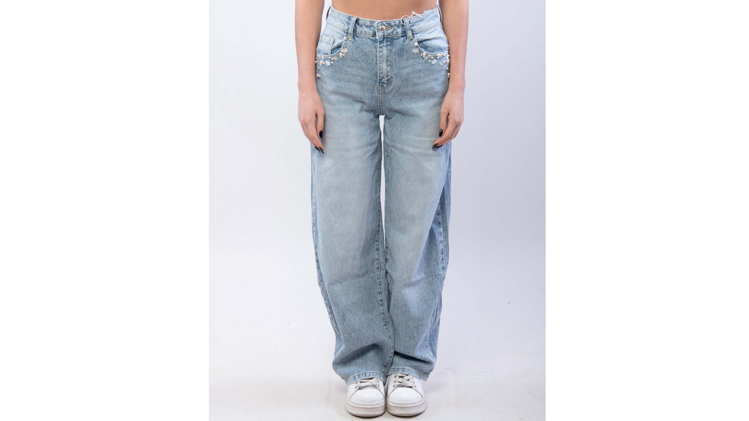 Τζιν Παντελόνι Mom Fit