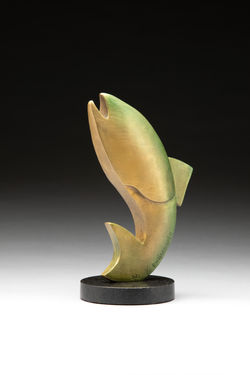 Colorado Gold - Trout - Fly Fishing Sculpture