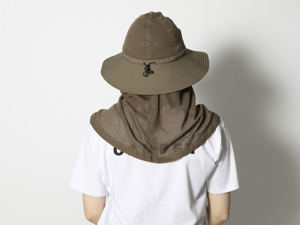 ภาพขนาดย่อ: SNOW PEAK AC24 INSECT SHIELD HAT 2 KHAKI