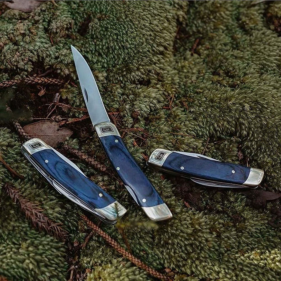 Thumbnail: [ 8 JULY ] Barebones Double Blade Whittling Knife-Blue