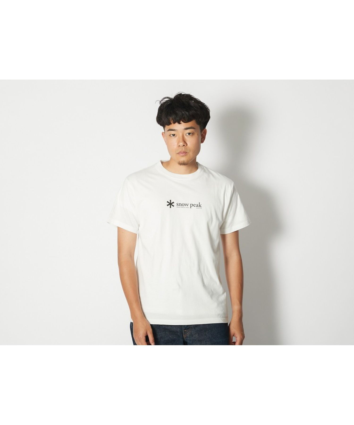 Snow Peak Soft Cotton Logo Short Sleeve T-Shirt WHITE