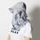 サムネイル： SNOW PEAK AC24 PRINTED INSECT SHIELD HAT  LIGHTGREY