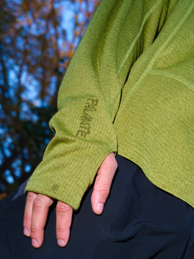 ภาพขนาดย่อ: PA’LANTE Grid Fleece Hoody - Chartreuse