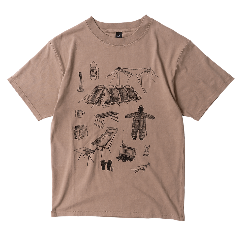 ภาพขนาดย่อ: [ 8 JULY ] DoD Gear illustration t-shirt Brown M