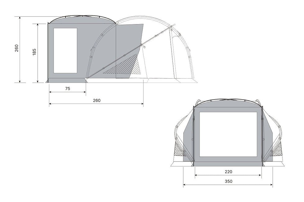 Thumbnail: TOKYO CRAFTS Ognis Dome TPU Vestibule